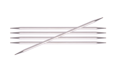 Knitter's Pride Nova Cubics Platina Double Pointed - 6" (15cm)