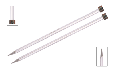 Knitter's Pride Nova Cubics Platina Single Pointed 10" (25cm)